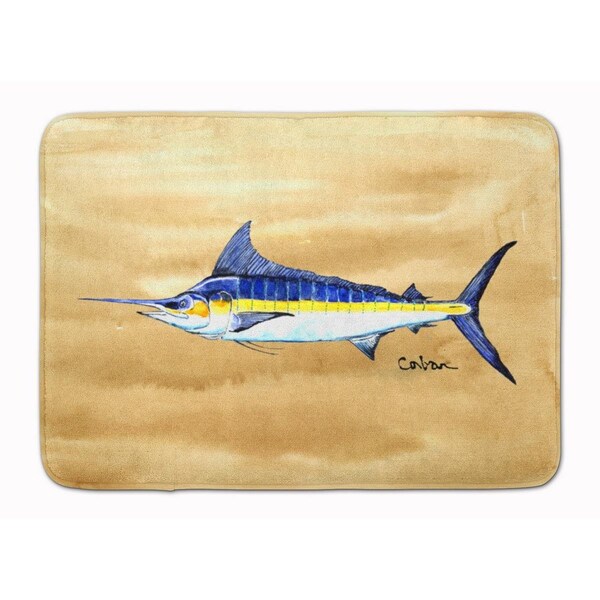Carolines Treasures Swordfish on Sandy Beach Machine Washable Memory Foam Mat 8754RUG - main